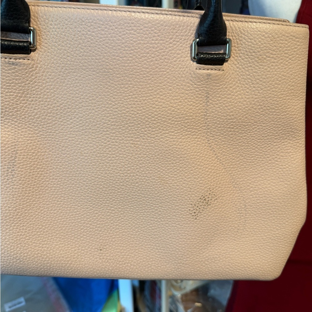 Kate Spade Leather Tote with Black Accents. Fixer upper. - Picture 5 of 9